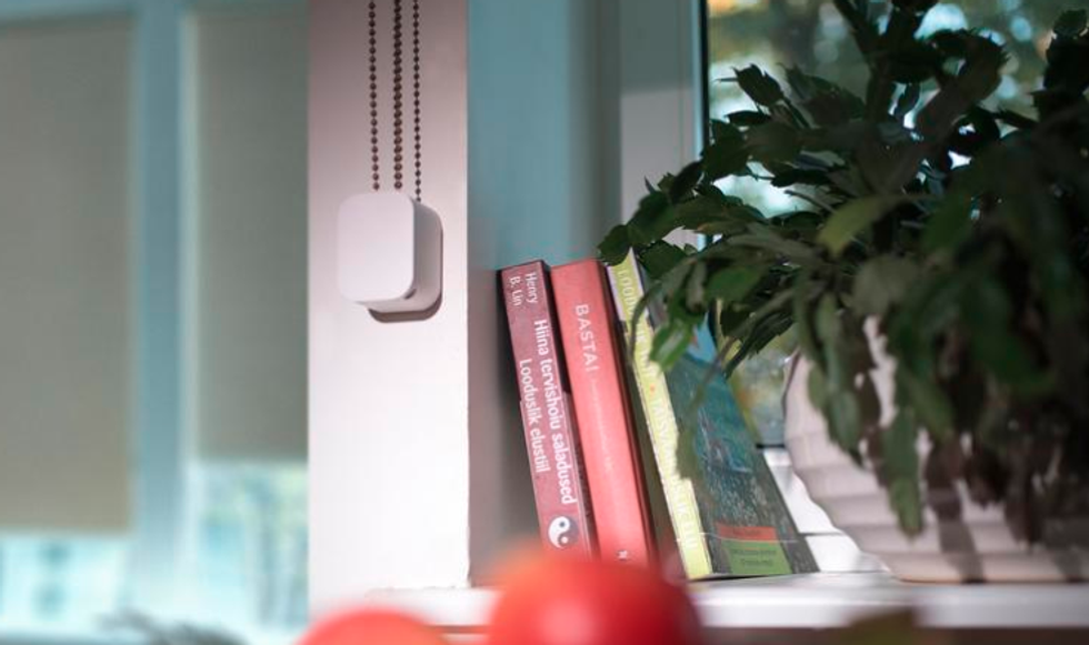 soma smart shades on a window