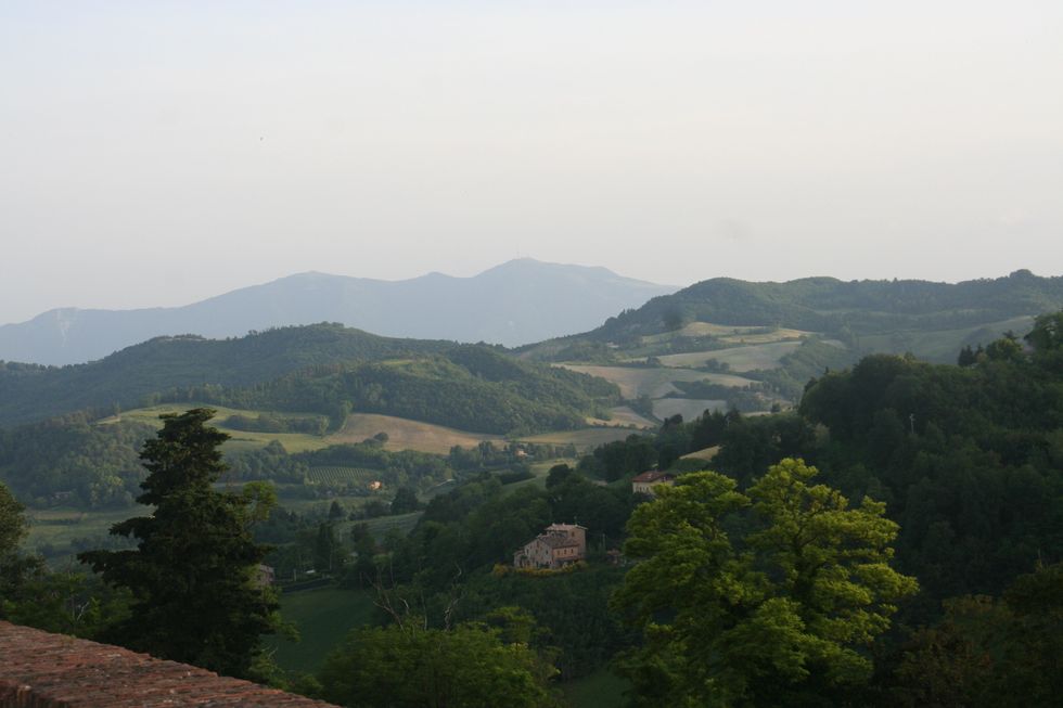 View of the hills of Urbino, Italy