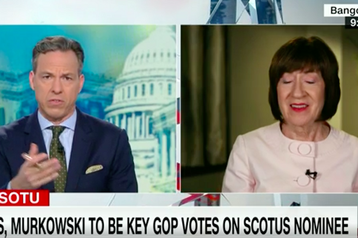 Oh Yay Susan Collins Is The Most Important Person On Earth Again As Usual