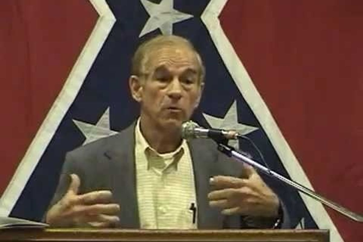 Ron Paul Demands To Know Why All These Racists Keep Sucking His Dick