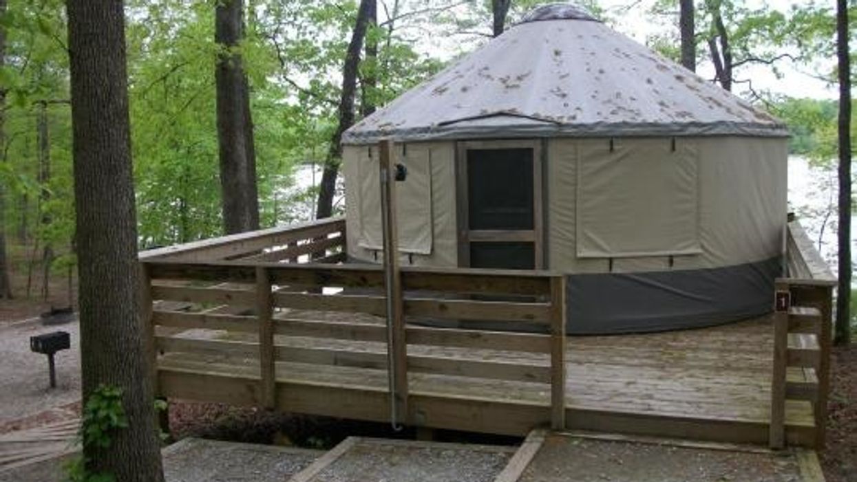 You can camp in a yurt just minutes away from Downtown Atlanta