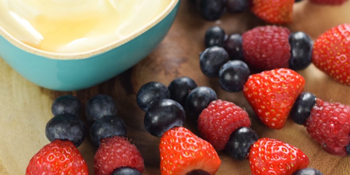 Summer Berry Skewers with Honey Vanilla Dip My Recipe Magic