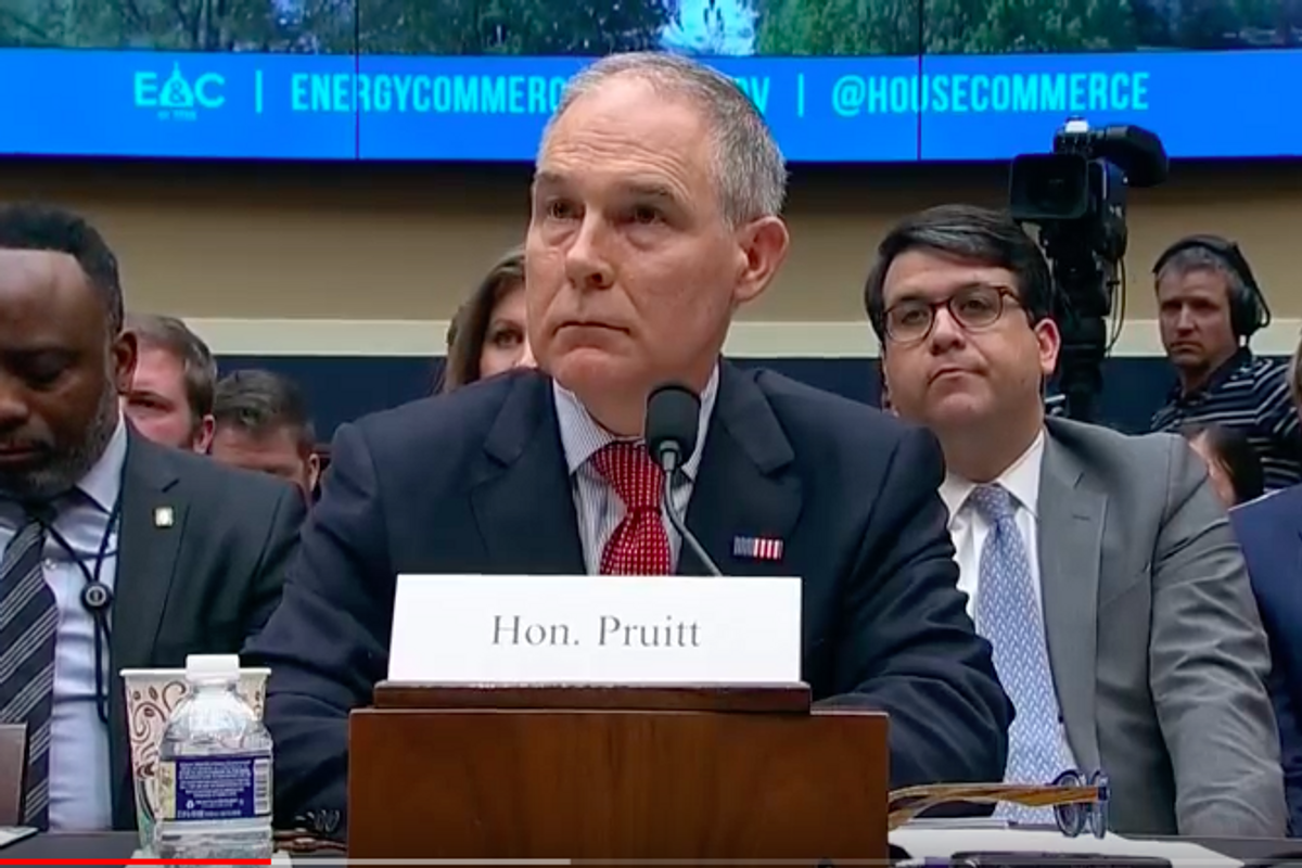 Is Scott Pruitt Going To Quit Murdering The Environment To Go Murder The Russia Investigation?