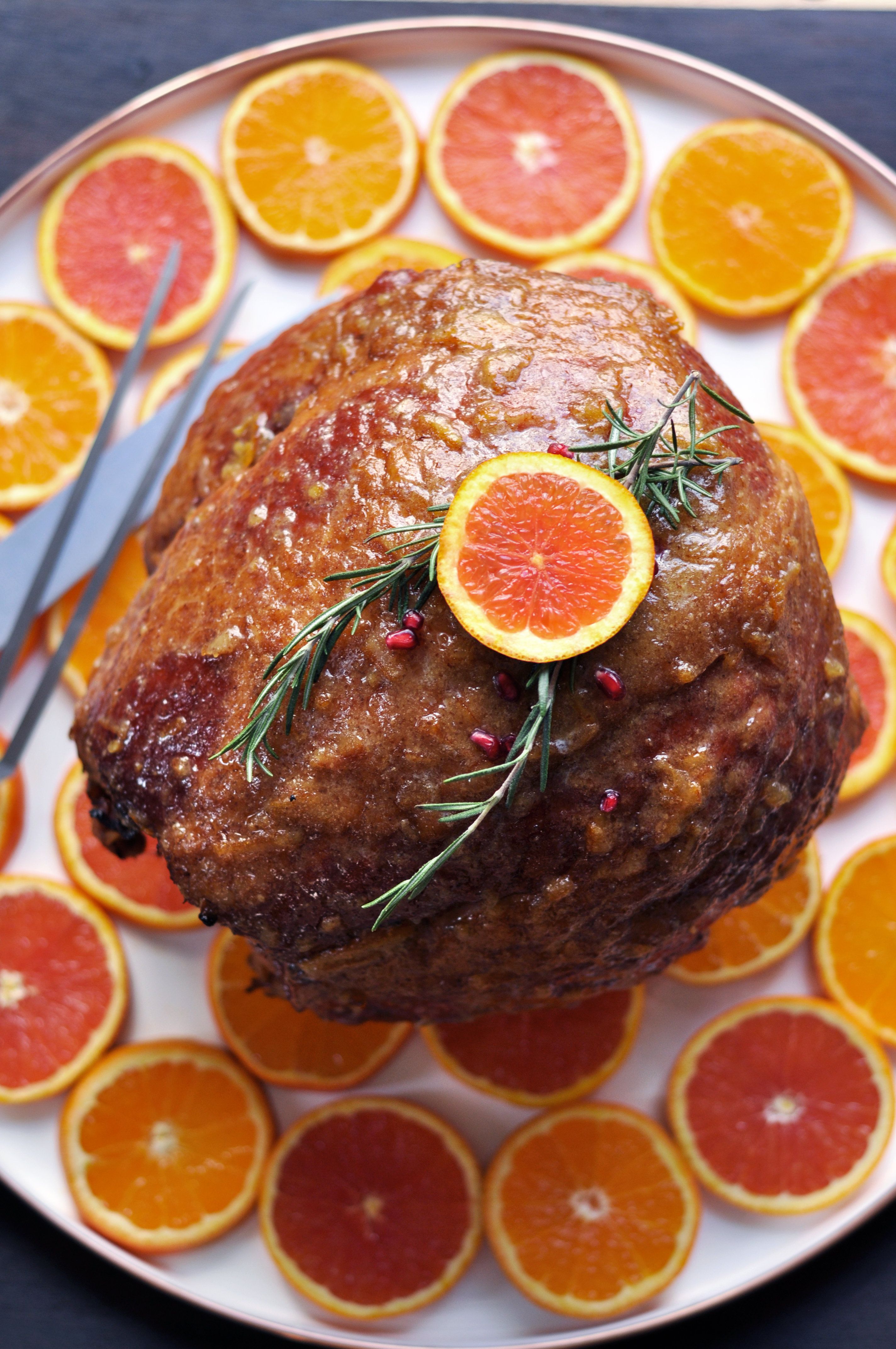 Orange-Marmalade-Glazed Ham - My Recipe Magic