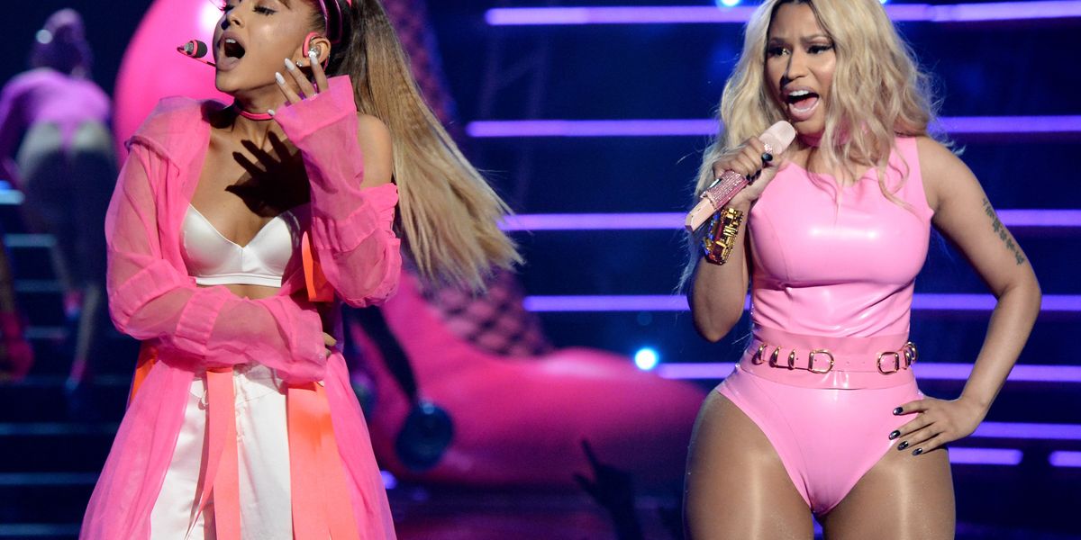 Nicki Minaj Wears a Mermaid Tail in New 'Bed' Music Video Feat. Ariana Grande