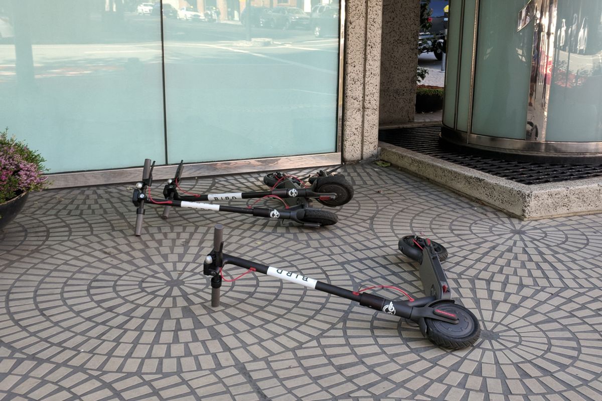 San Francisco Bird electric scooters