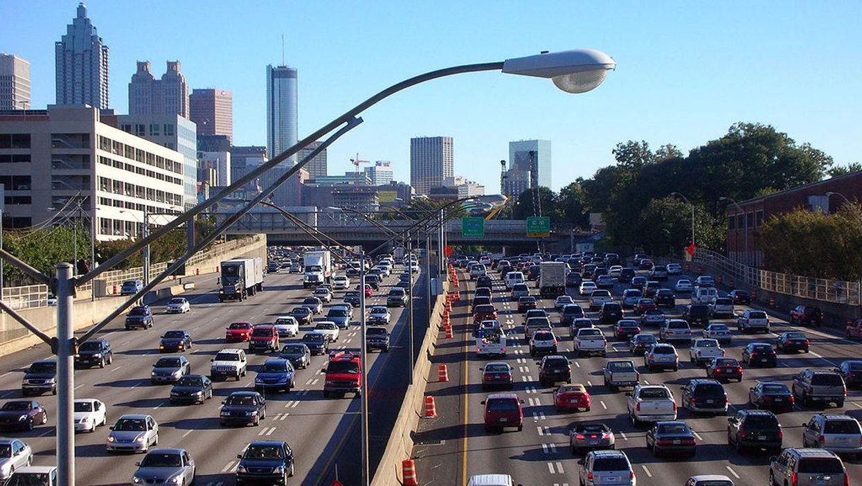 This guy had the most creative solution to Atlanta traffic we've seen