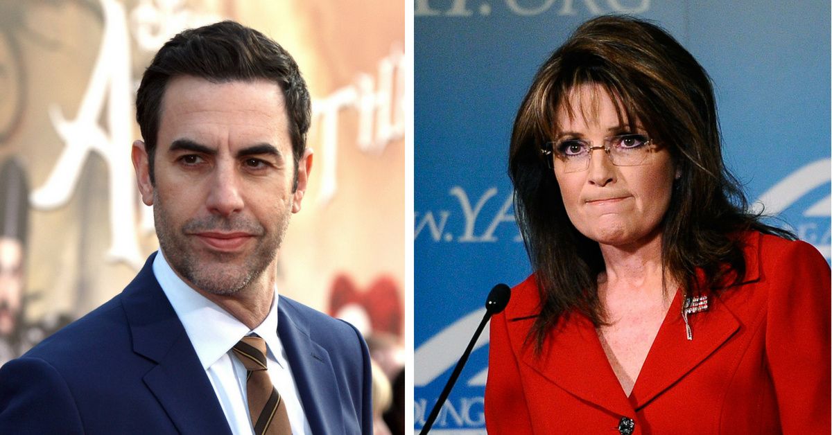 Sacha Baron Cohen Just Responded In Character To Sarah Palin's Accusations Against Him