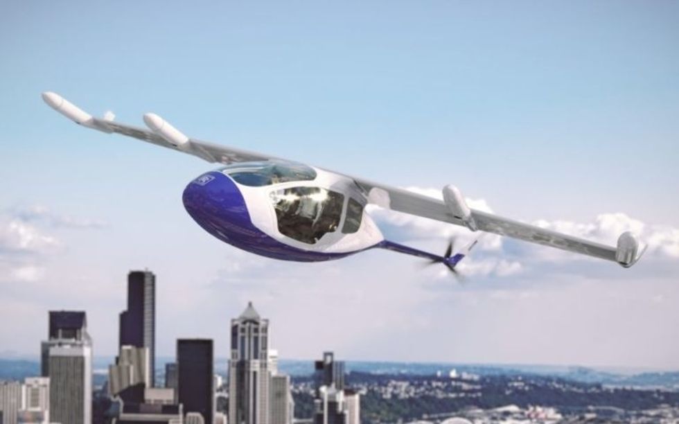 Concept image of Rolls-Royce flying taxi