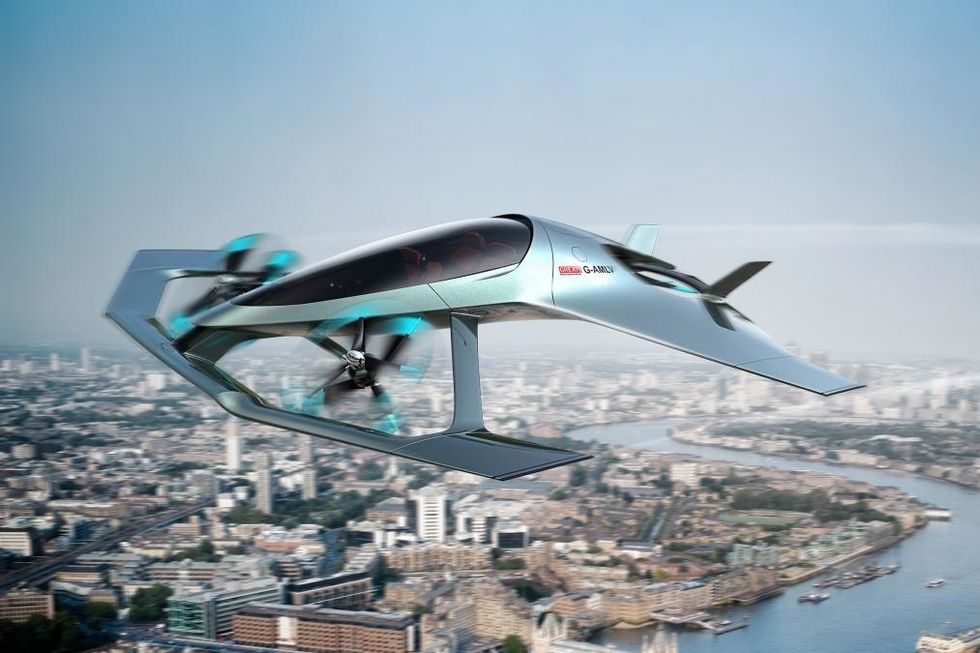 Concept image of Aston Martin Volante Vision flying taxi