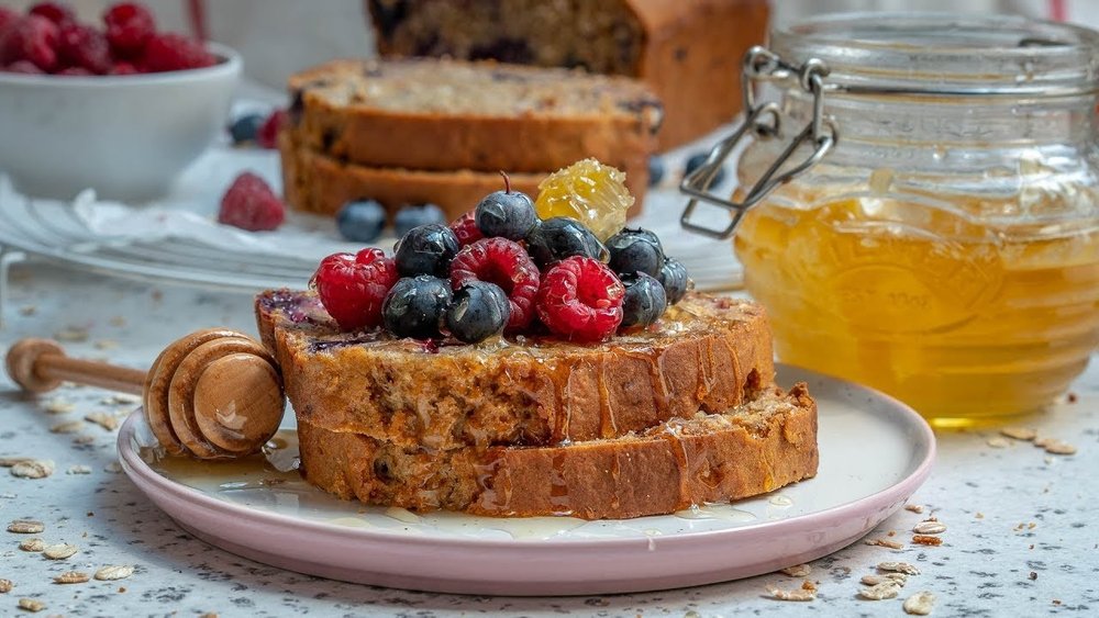 Healthy Blueberry Oatmeal Bread Recipe