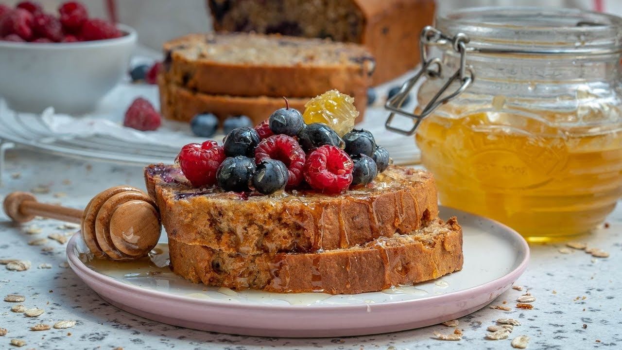Healthy Blueberry Oatmeal Bread Recipe