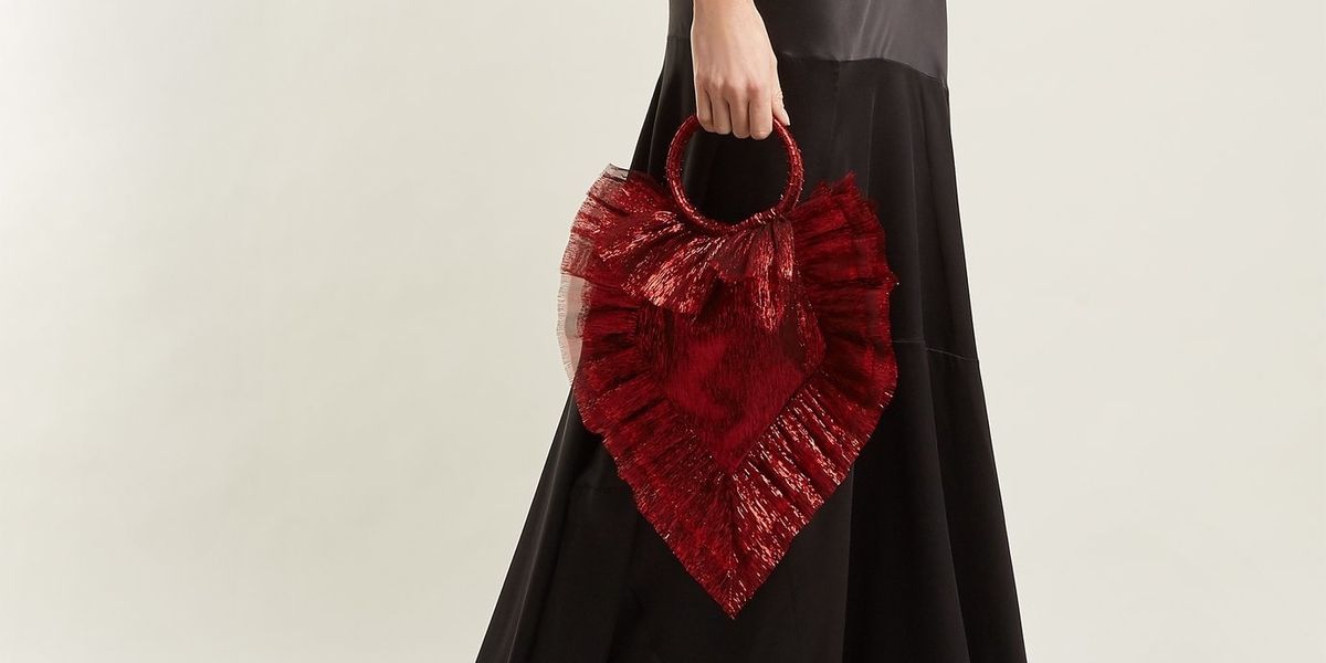 BRB, Buying: This Spellbinding, Blood Red Lamé Clutch