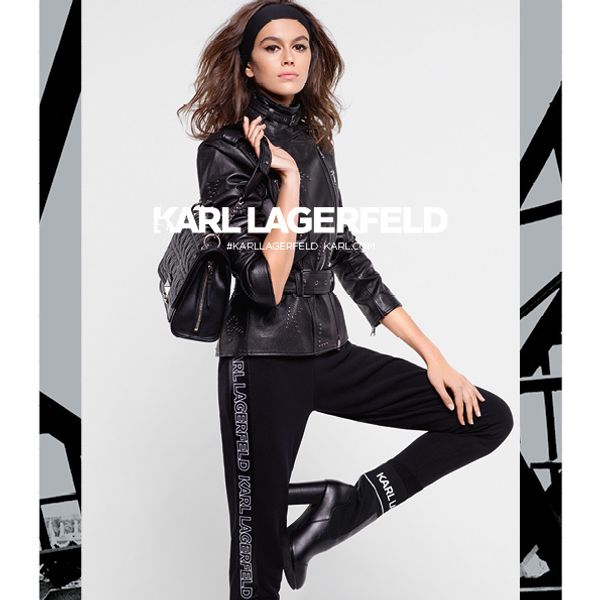 Kaia Gerber Does Sweatband Chic In Karl Lagerfeld's Fall Campaign