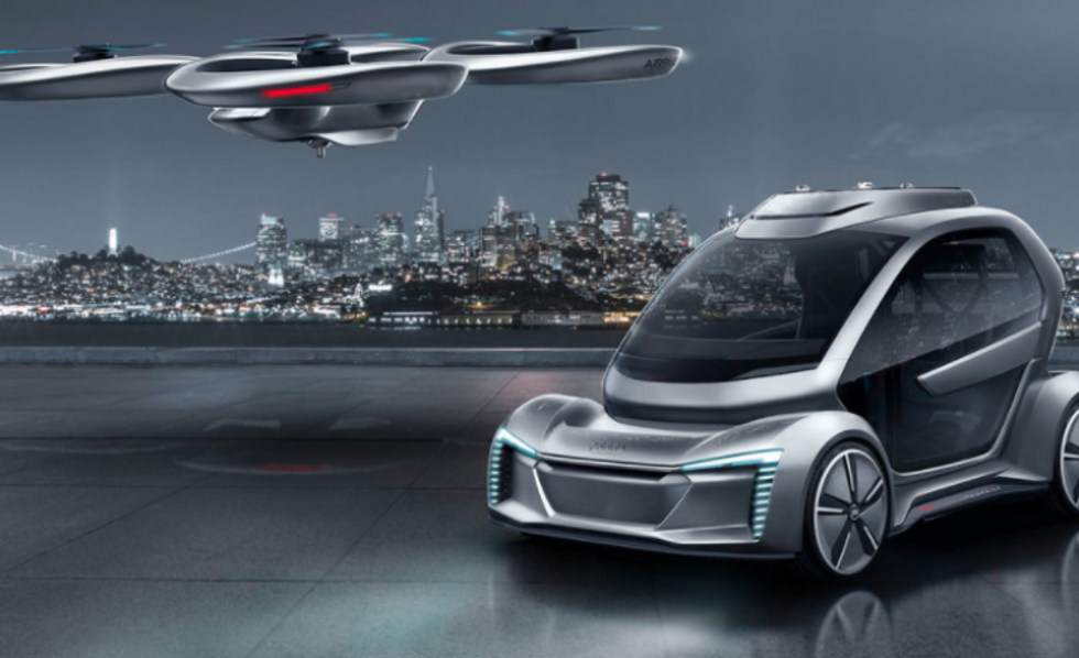 Image of Audi and Airbus flying car concept