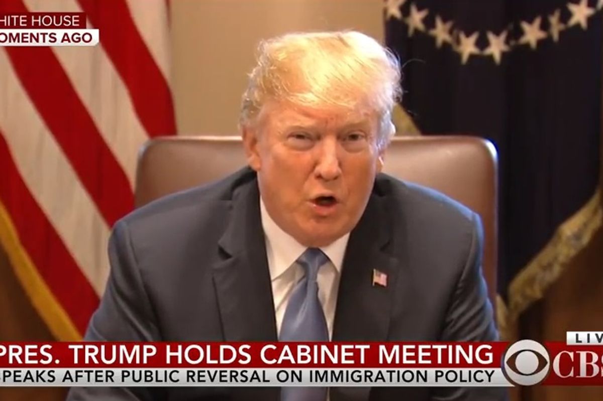 Donald Trump Holds Another Perfectly Sane TV Cabinet Meeting