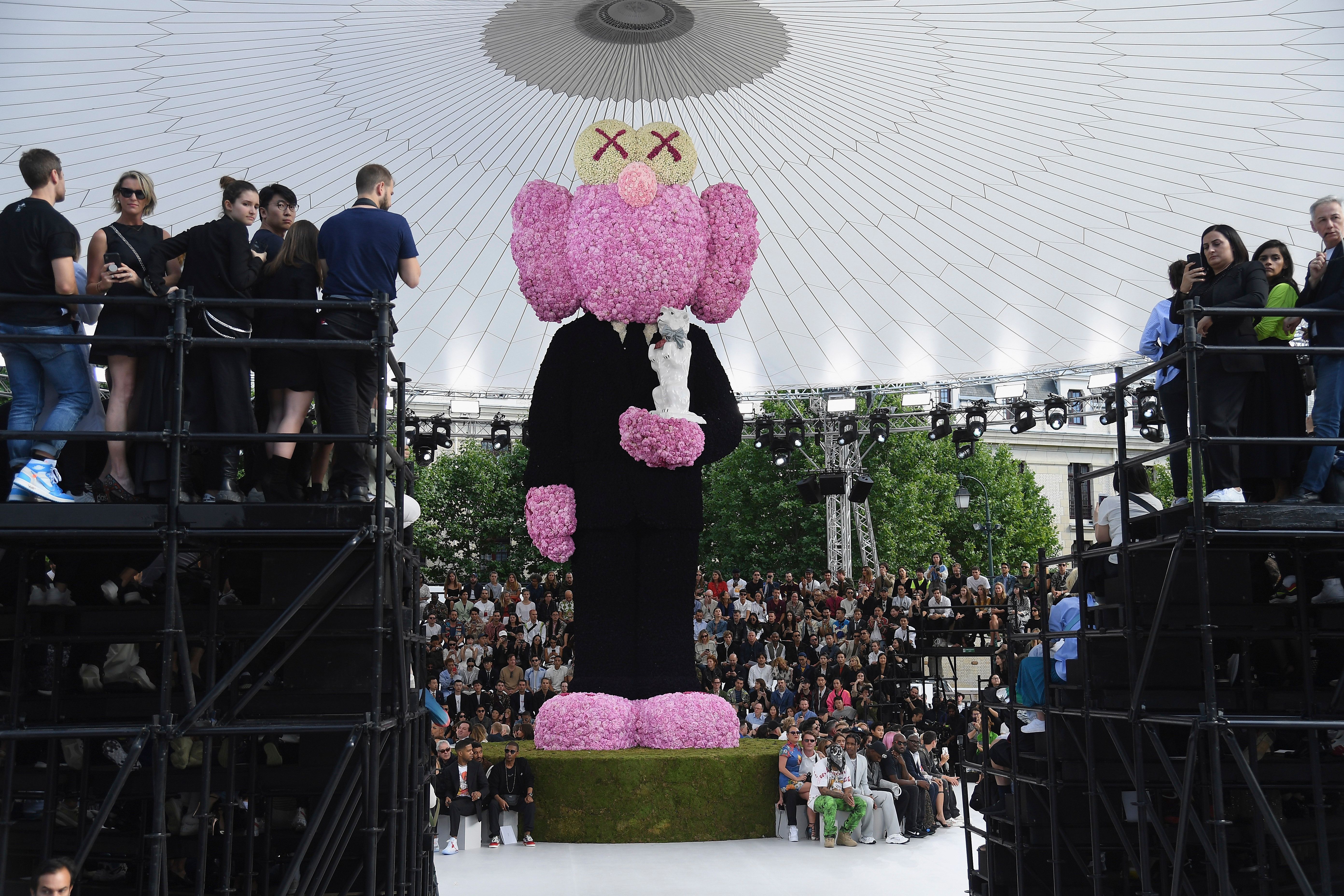 Pink kaws outlet dior