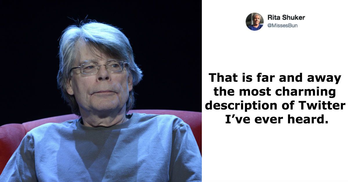 Stephen King Just Brilliantly Described Twitter In One Succinct Tweet—And We'd Have To Agree