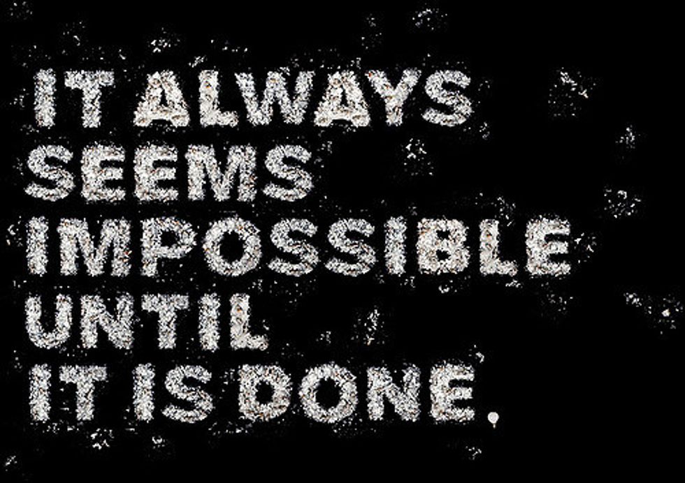 Citations надпись Citations Science. It always seems Impossible until it's done.