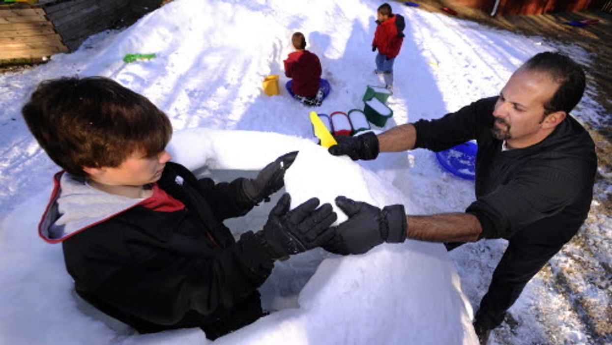 It's snowing today in Canada in case you need a break from the heat