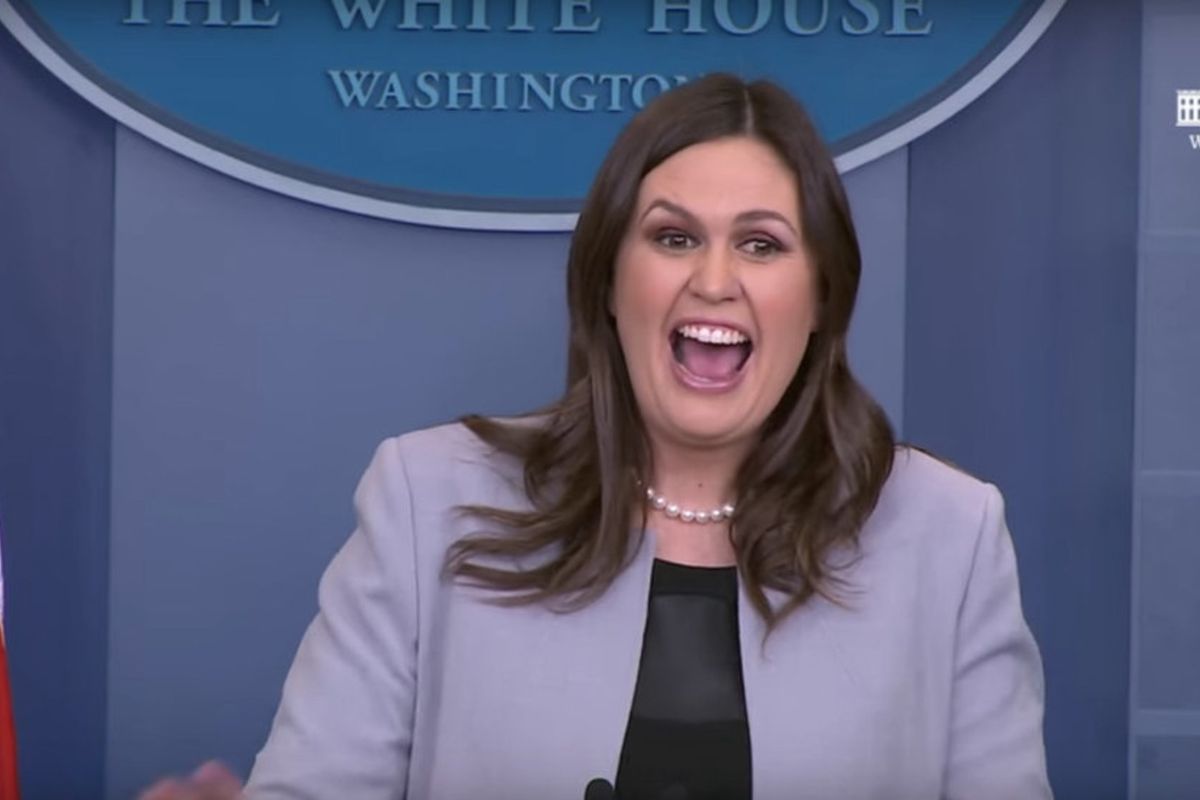 Secret Service To Protect Sarah Huckabee Sanders From Drowning In Her Own Horseshit