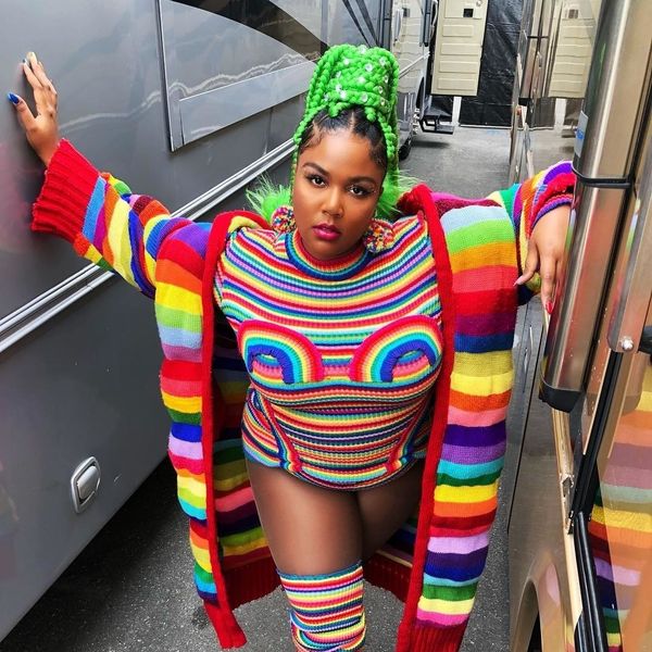 The Body Positive Designer Behind Lizzo's Rainbow Pride Look