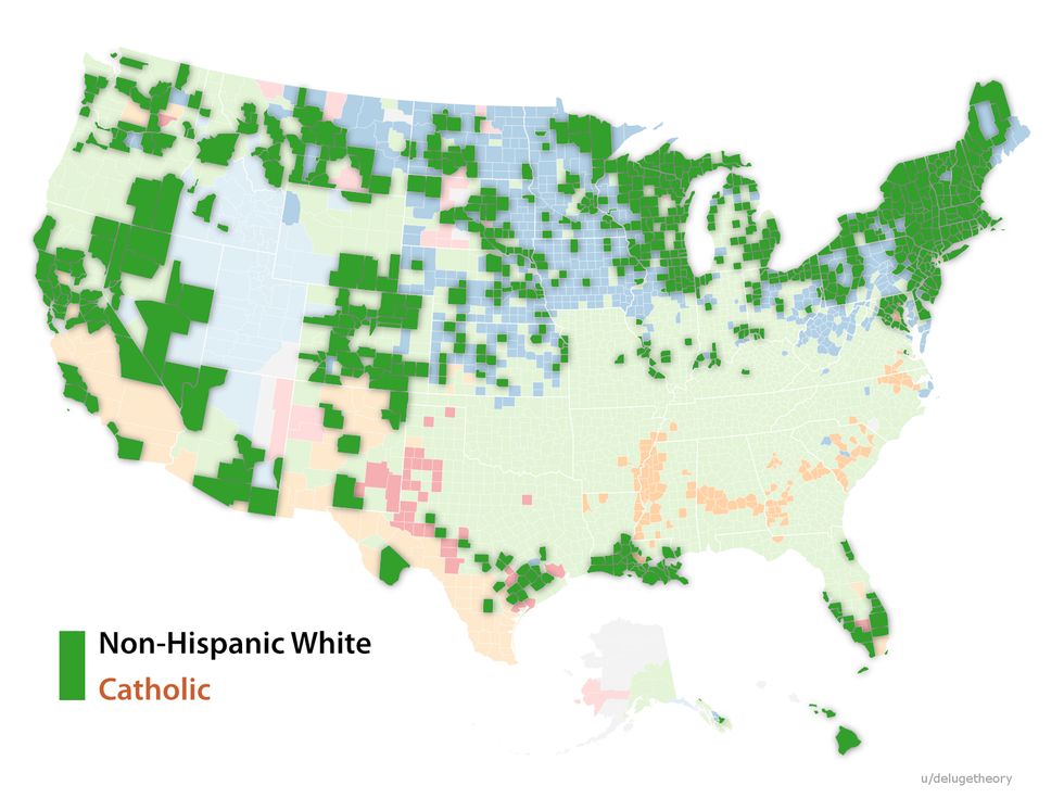 Which religion dominates every county in the United States - Big Think