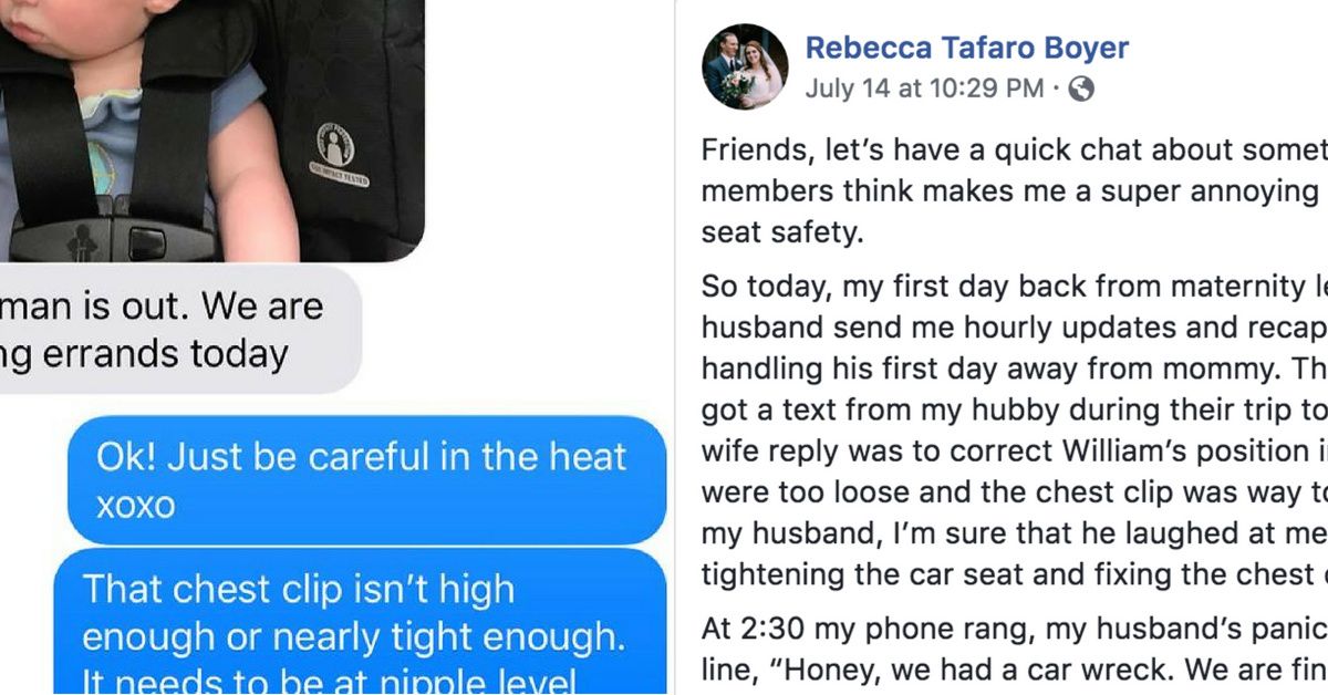 Mom's Nagging Text To Her Husband Likely Saved Their Baby Boy's Life