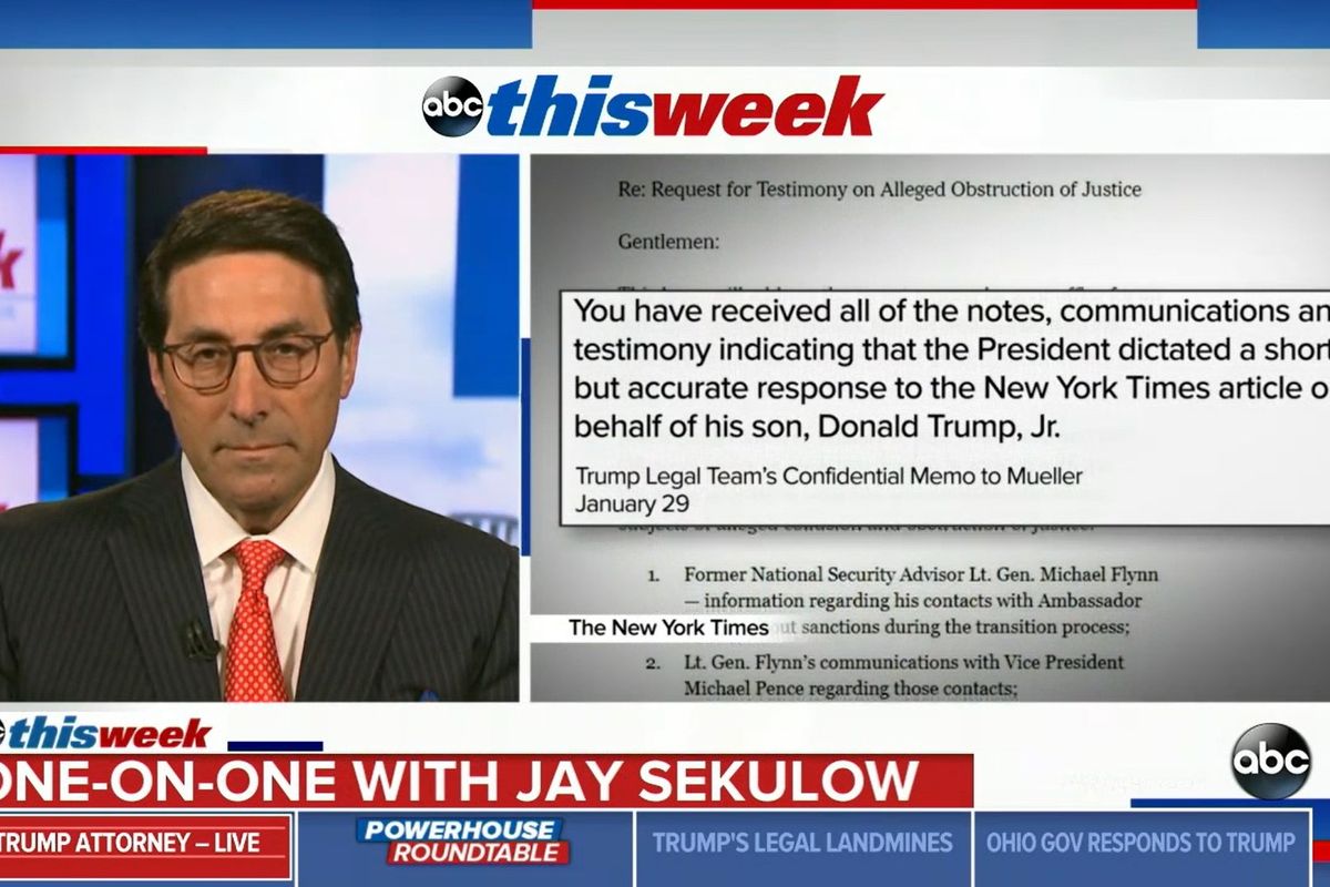 Sunday Shows: Sinking To A New Sekulow