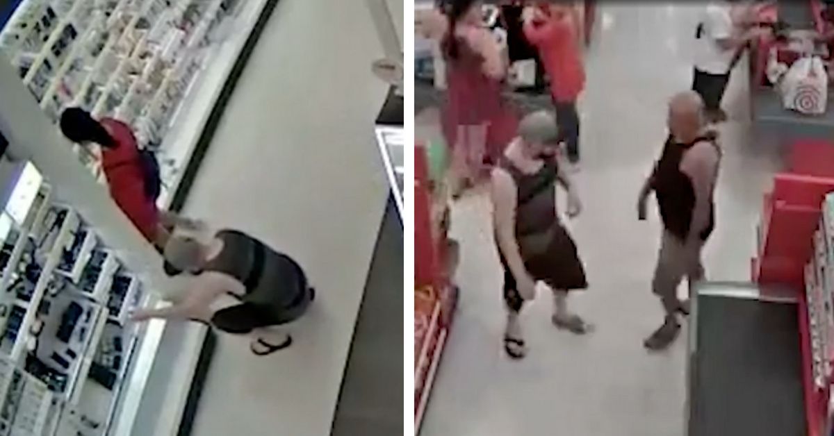 Security Footage Shows Man In Target Taking Upskirt Pictures Of 15-Year-Old Girl—And Her Dad Catches Him Doing It