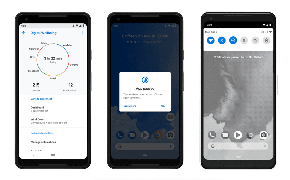 Digital Wellbeing on Android 9 Pie tackles phone addiction - Gearbrain