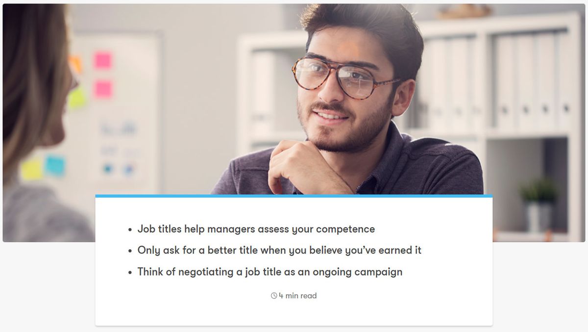 Why Negotiating Your Job Title Matters to Your Career