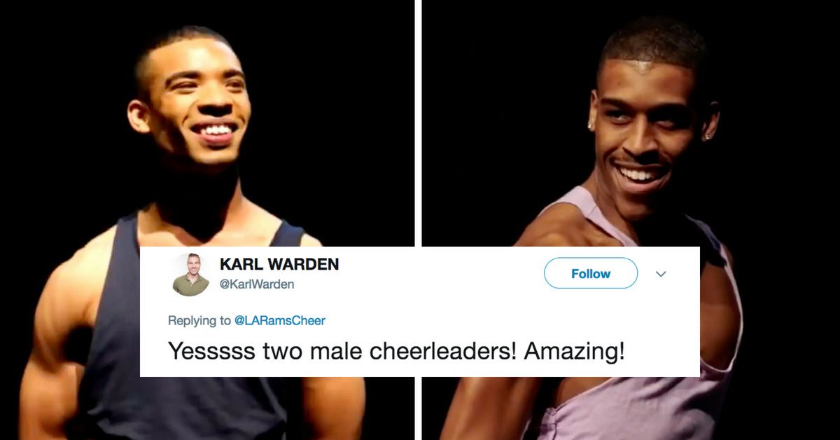 The NFL Just Welcomed Its First Male Cheerleaders And They Are On Fire 🔥🔥