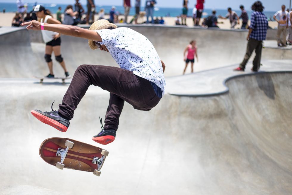 skateboard, man, beach, skate park, skating, young, teen, outside, beach, California