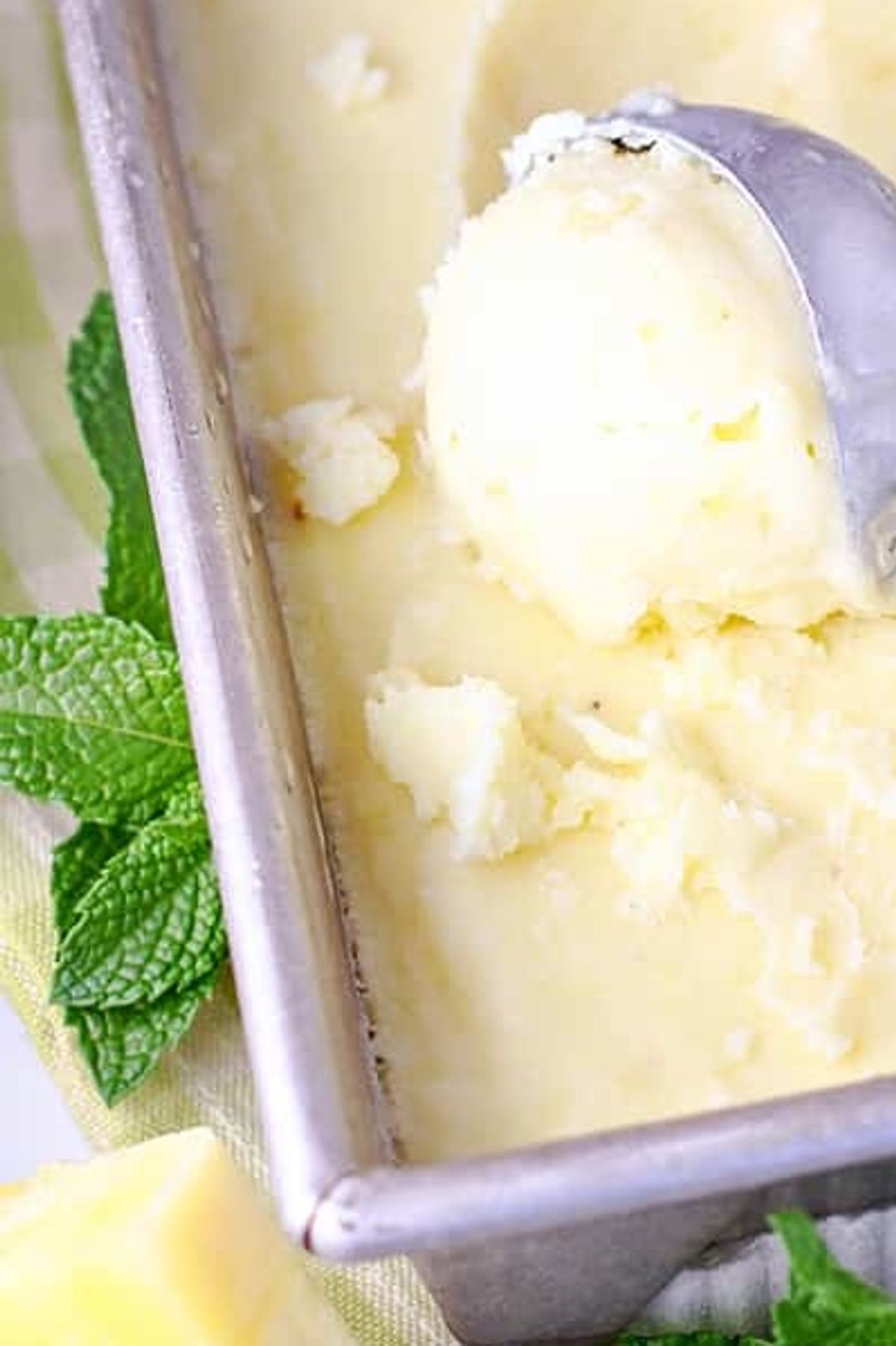 Pineapple Coconut Ice Cream Let's Dish Recipes My Recipe Magic