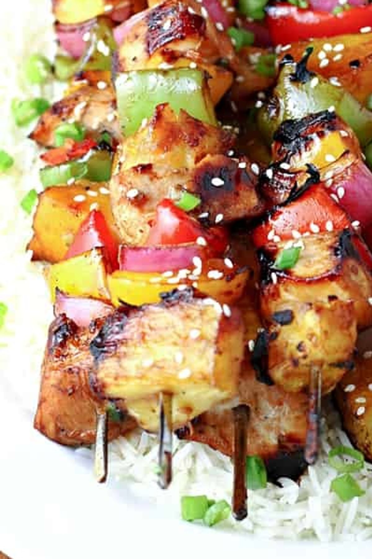 Grilled Sesame Chicken Kabobs | Let's Dish Recipes - My Recipe Magic