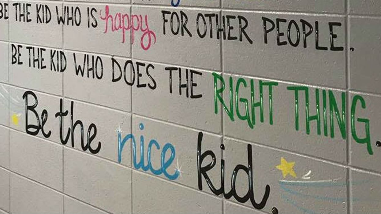 The inspirational quotes on the wall of this Alabama school are giving us all the feels