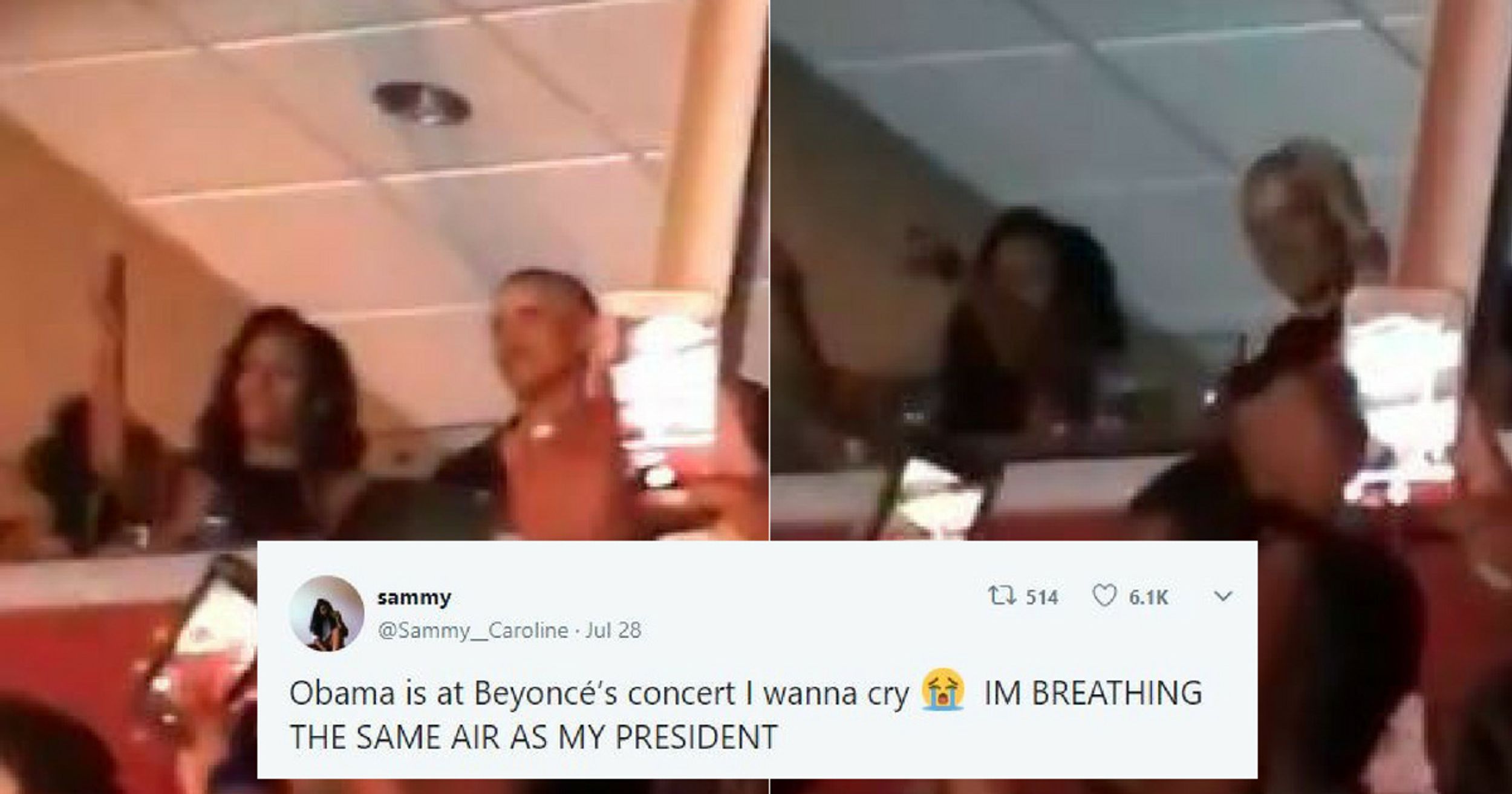 Barack And Michelle Obama Were Truly Living Their Best Lives At A Beyoncé And Jay-Z Concert Over The Weekend 😍