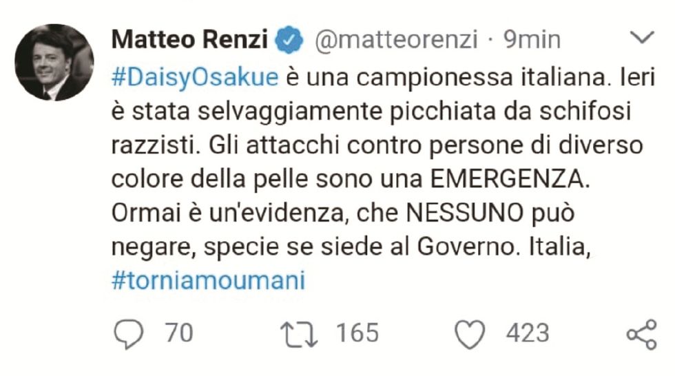 Usa i neri per fare propaganda: è il Pd che istiga all’odio razziale