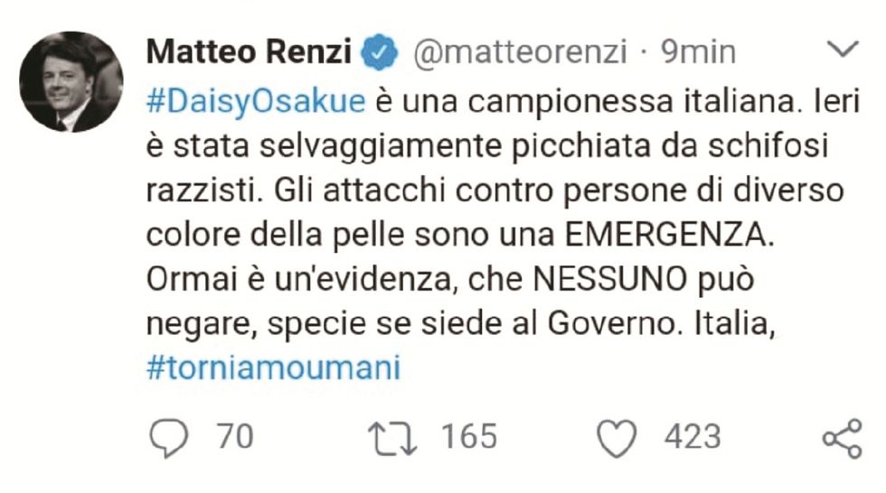 Usa i neri per fare propaganda: è il Pd che istiga all’odio razziale