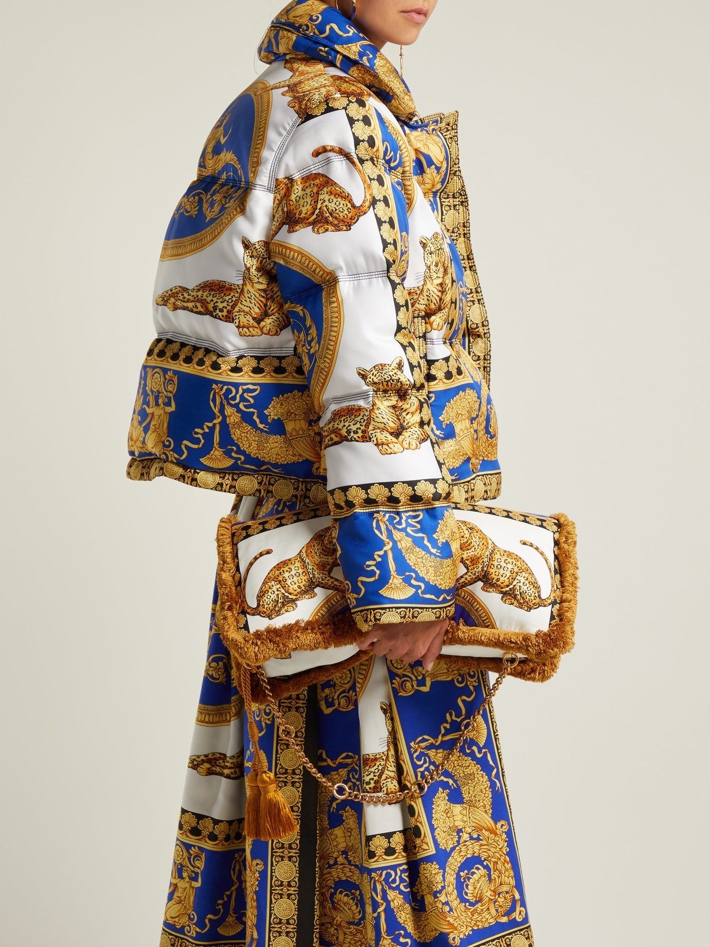 BRB Buying This Head to Toe Versace Scarf Look PAPER Magazine