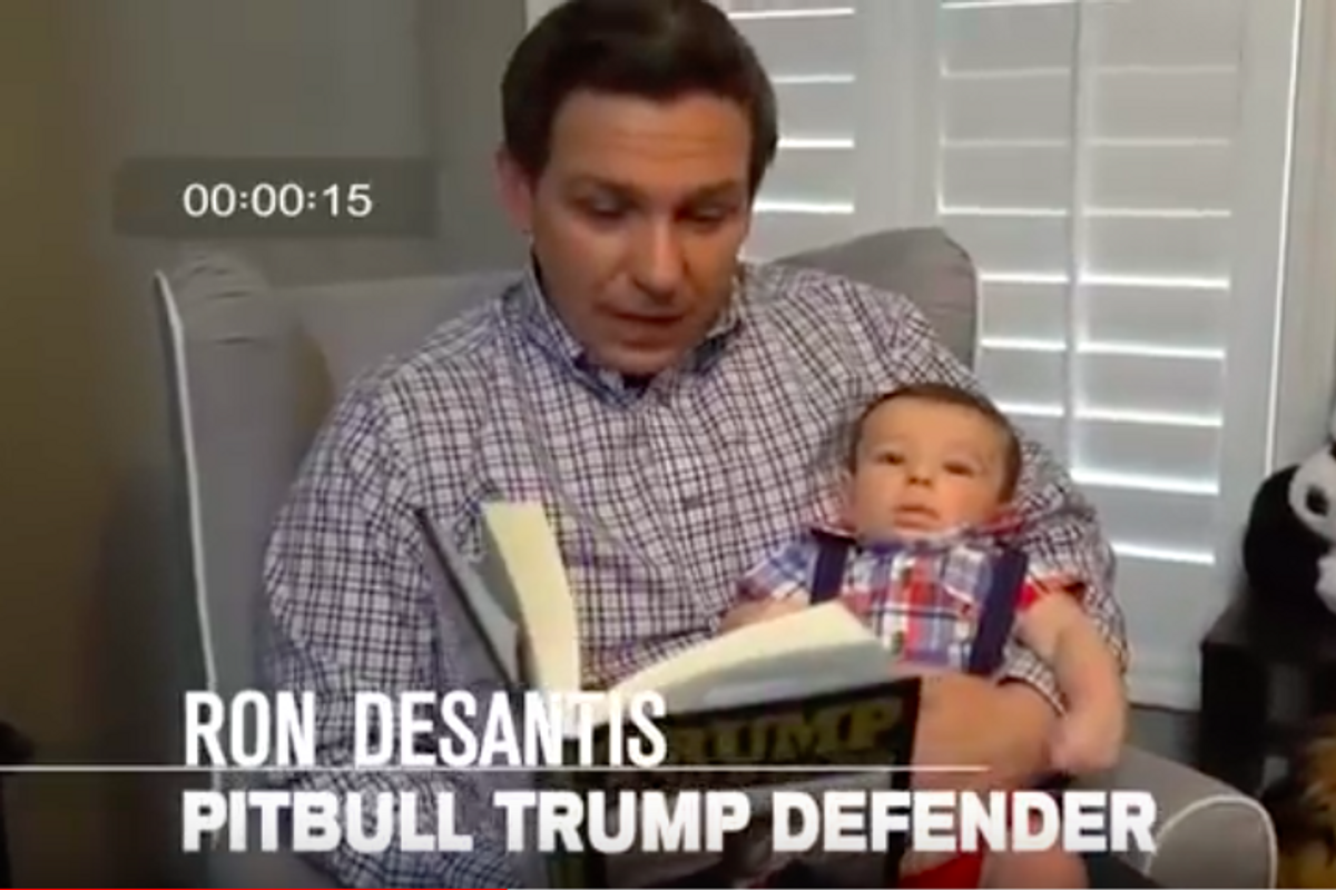 Florida's Ron DeSantis Humiliates Himself For Daddy Trump's Approval