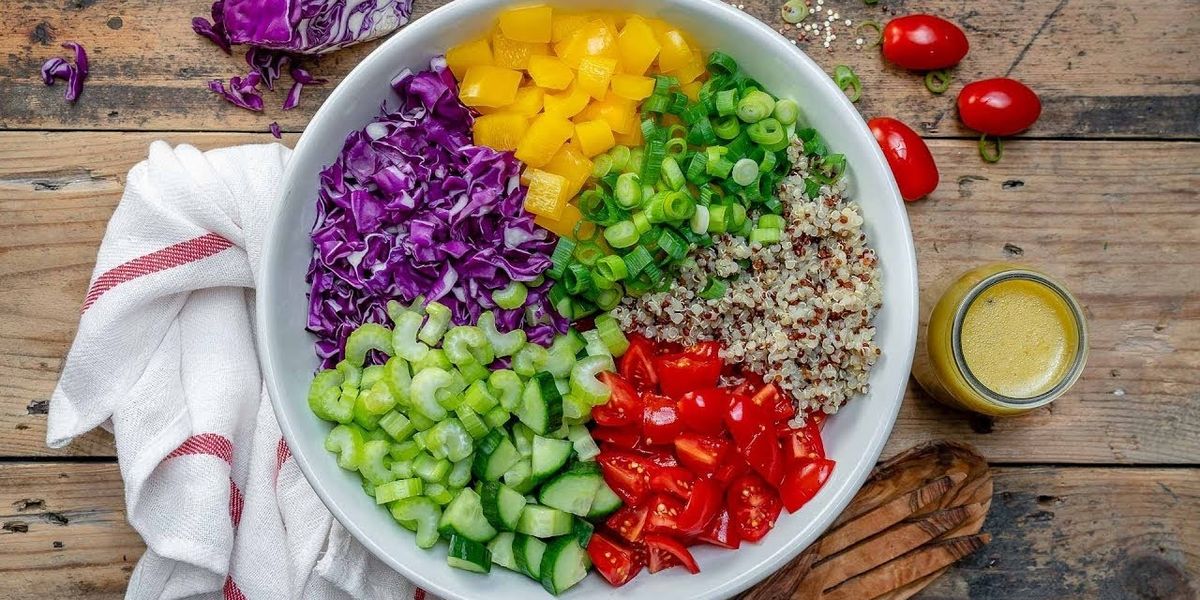 Vegan Quinoa Chopped Salad
