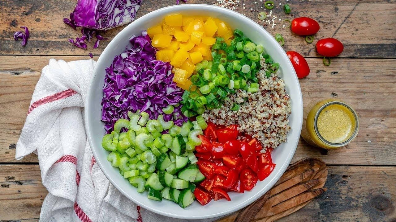 Vegan Quinoa Chopped Salad