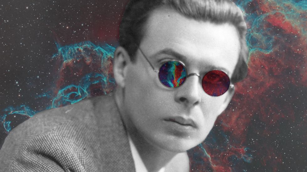 Aldous Huxley tripping.