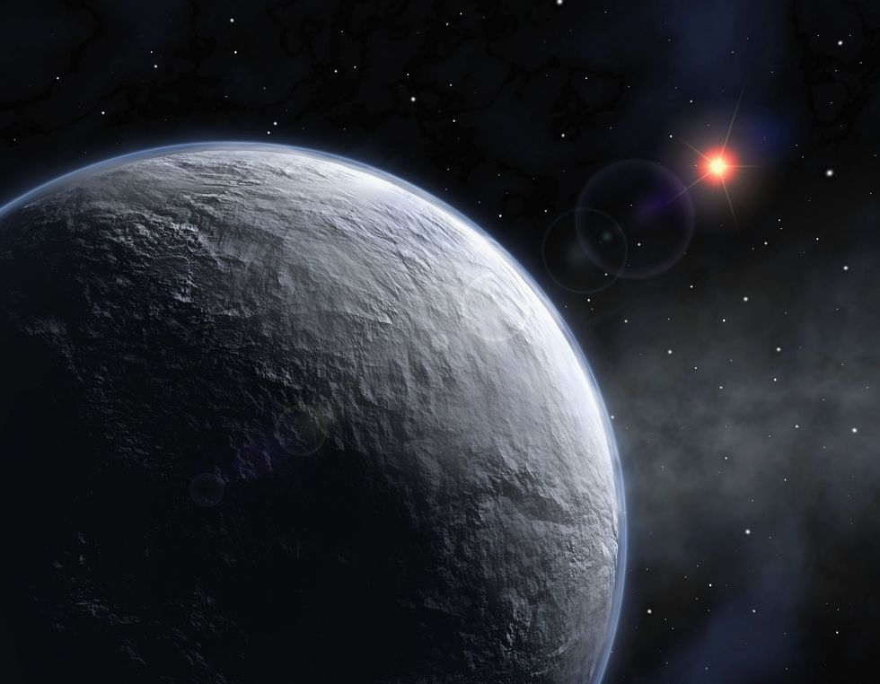 Planet 20,000 light-years from the center of the Milky Way.