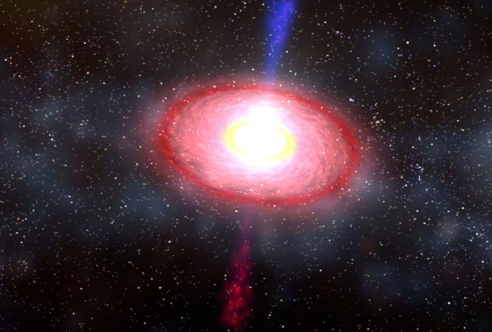 A black hole devouring a neutron star. By Dana Berry/NASA.
