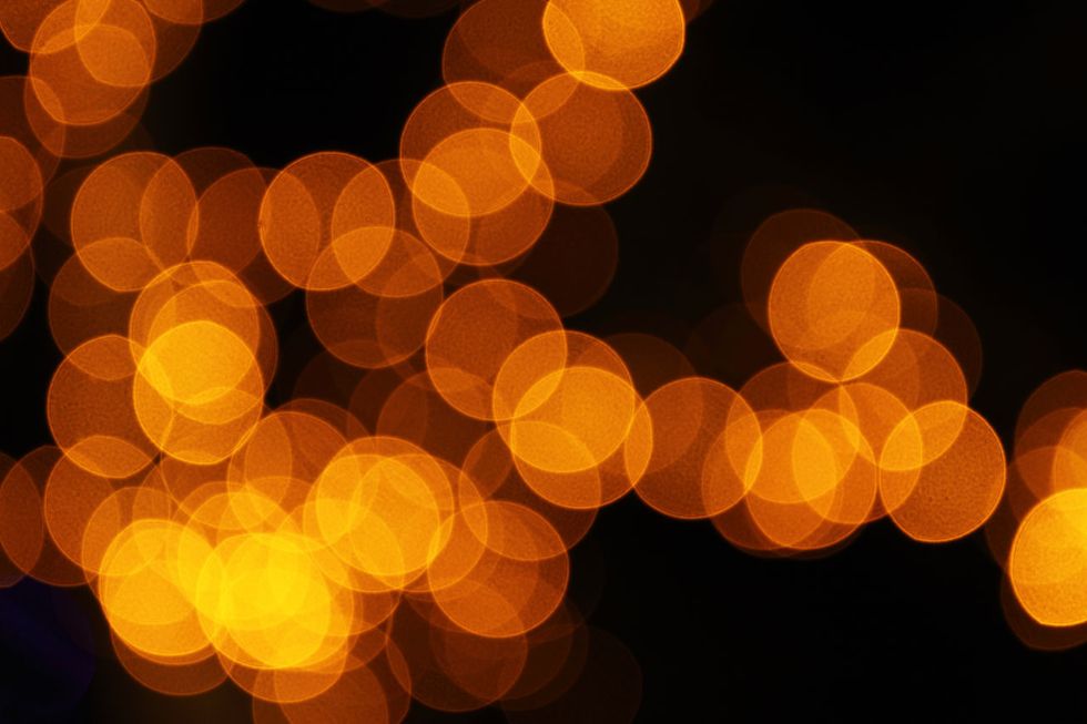 Fuzzy lights.