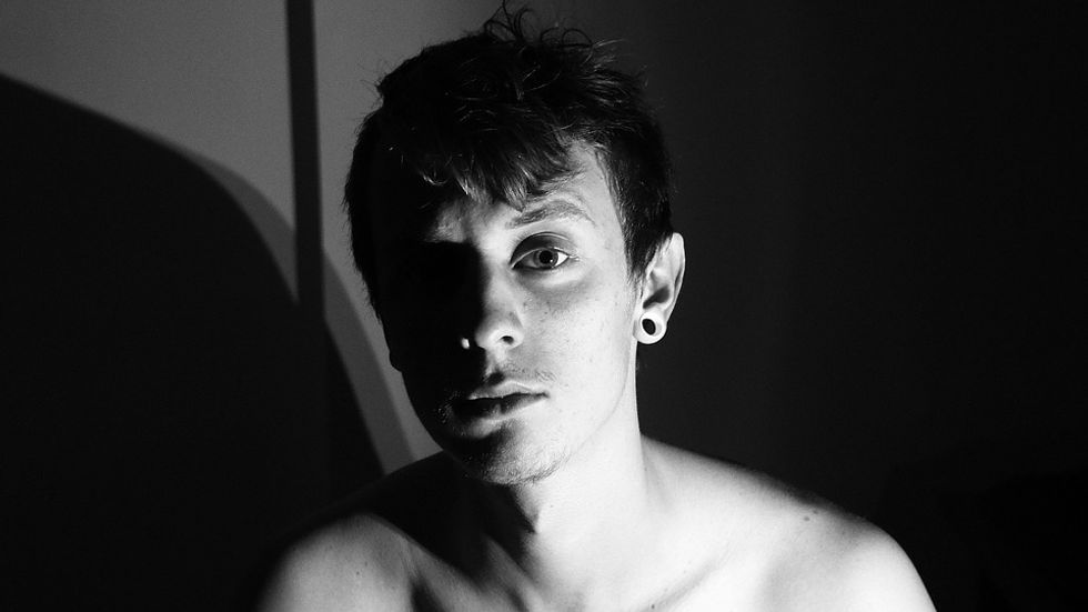 Young man with mental health issues
