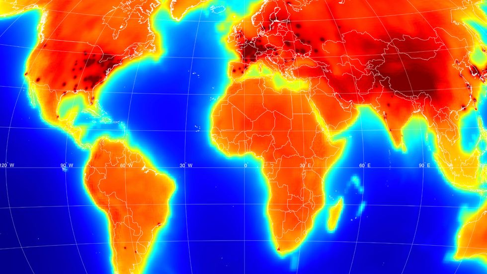 A Dazzling Map Of The Earths Antineutrinos Big Think